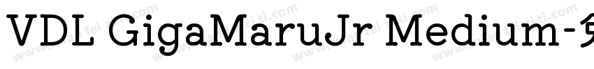 VDL GigaMaruJr Medium字体转换